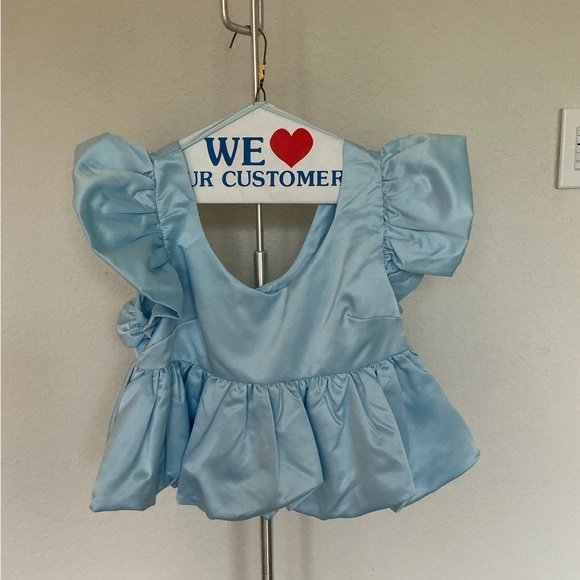 Day + Moon Light Blue Top - Picture 1 of 4